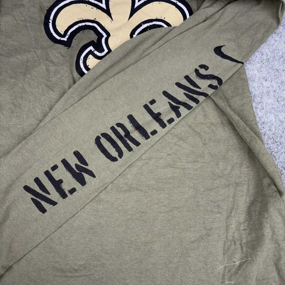 Nike New Orleans Saints Salute To Service Shirt Mens Medium Long Sleeve NFL EUC